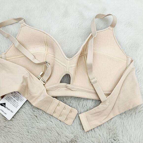 NEW Neiwai Pure Comfort 5/8 Cup Bandeau Bra Cream Cut-Out Bralette - Picture 9 of 11